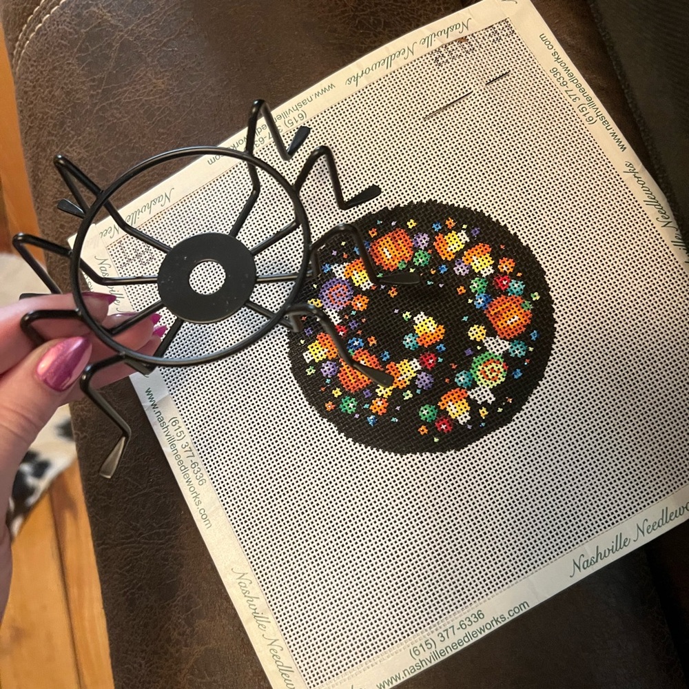Halloween Needlepoint Canvas Handpainted